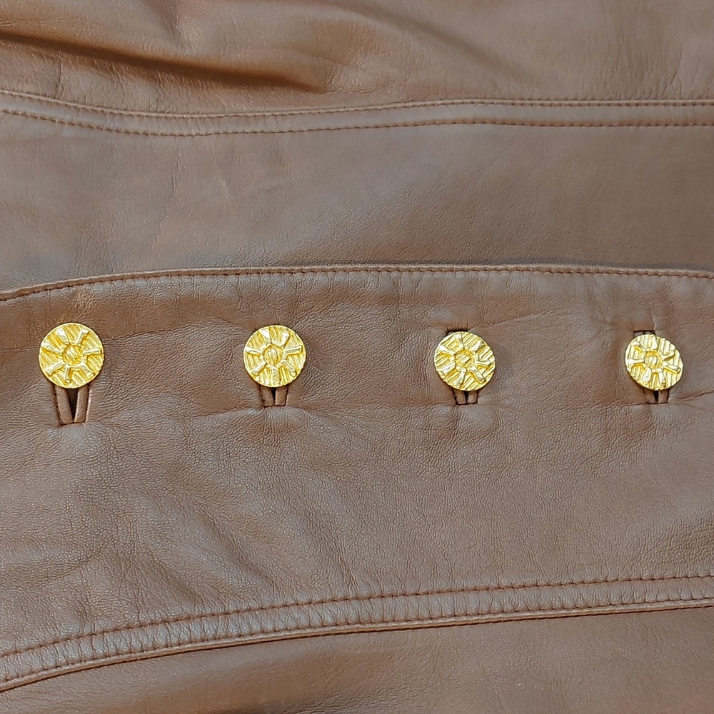 Vintage Louis Feraud Leather Vest - Picture 3 of 14